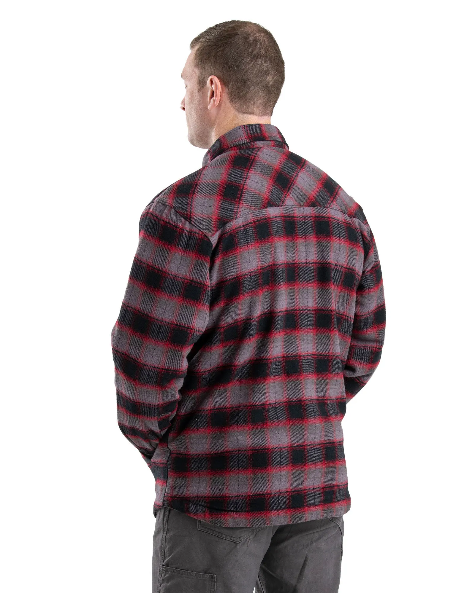 Timber Sherpa-Lined Flannel Shirt Jacket