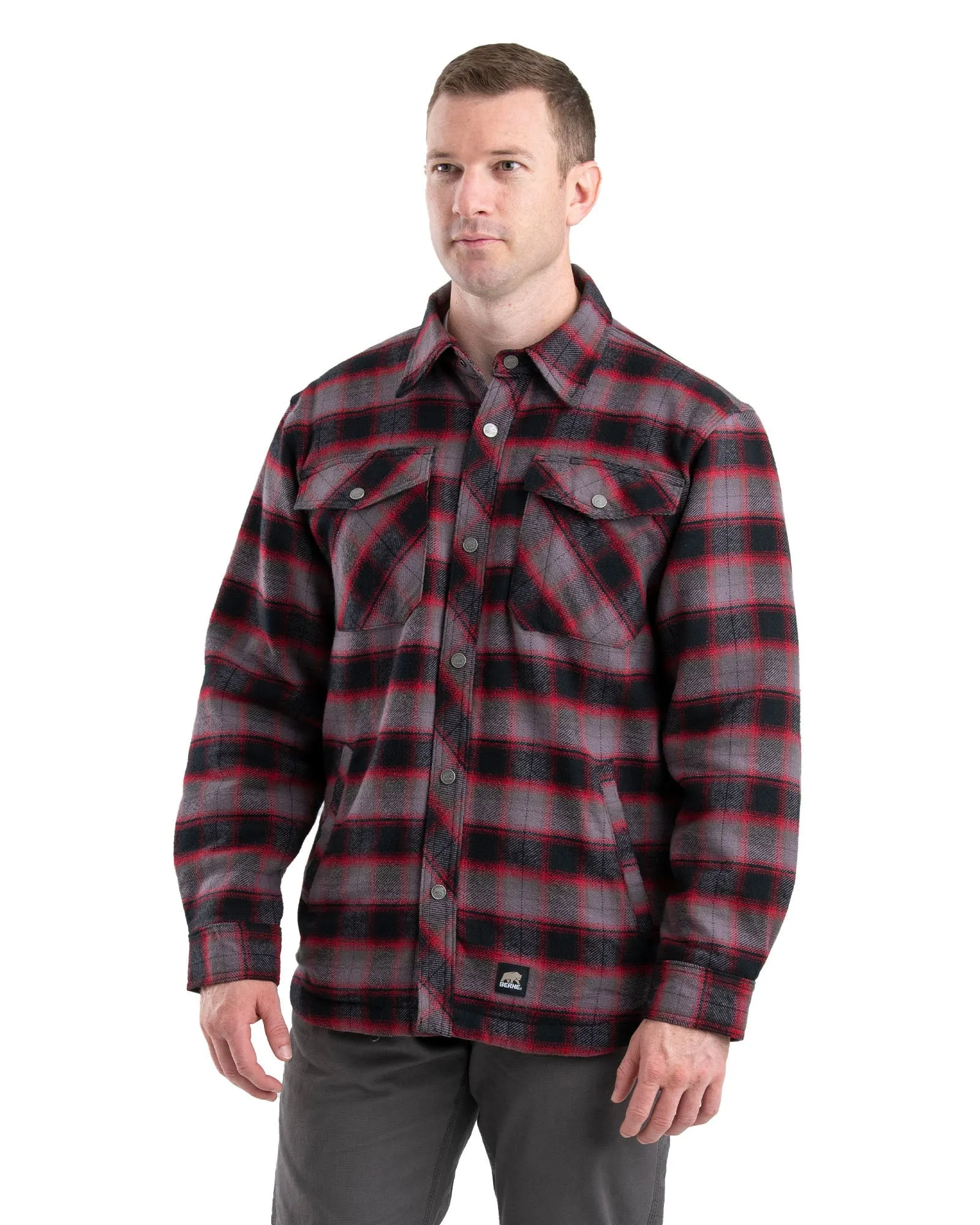 Timber Sherpa-Lined Flannel Shirt Jacket