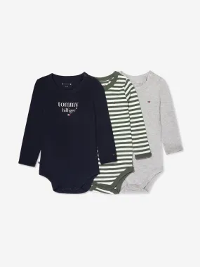 Tommy Hilfiger Baby Boys 3 Pack Bodysuit Gift Set