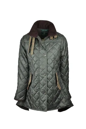 W15 - Womens Roxy Quilted Jacket - DARK OLIVE