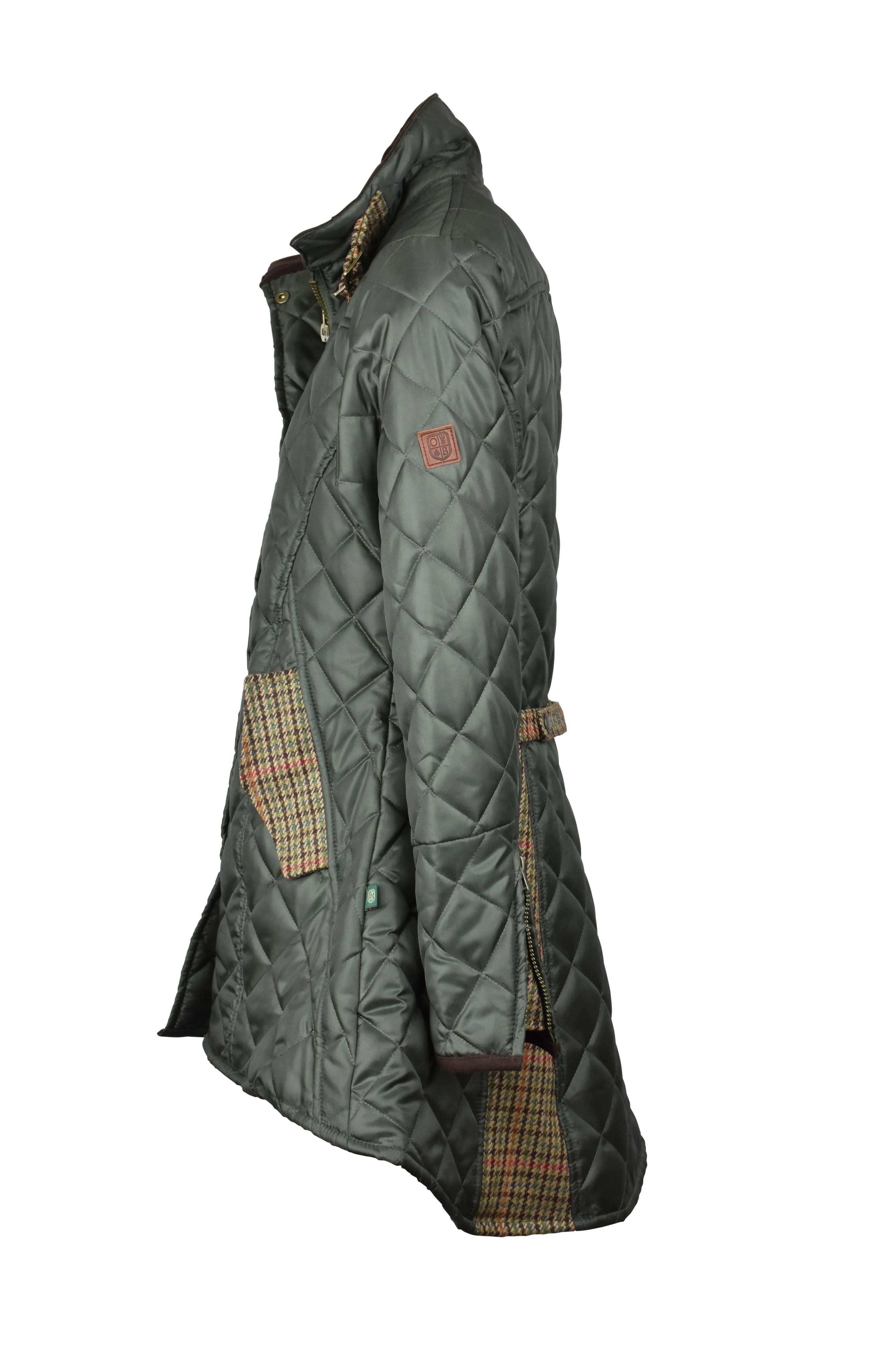 W15 - Womens Roxy Quilted Jacket - DARK OLIVE