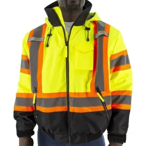 Winter Jacket - Waterproof, Quilted Liner, High Visibility with DOT Striping - Majestic