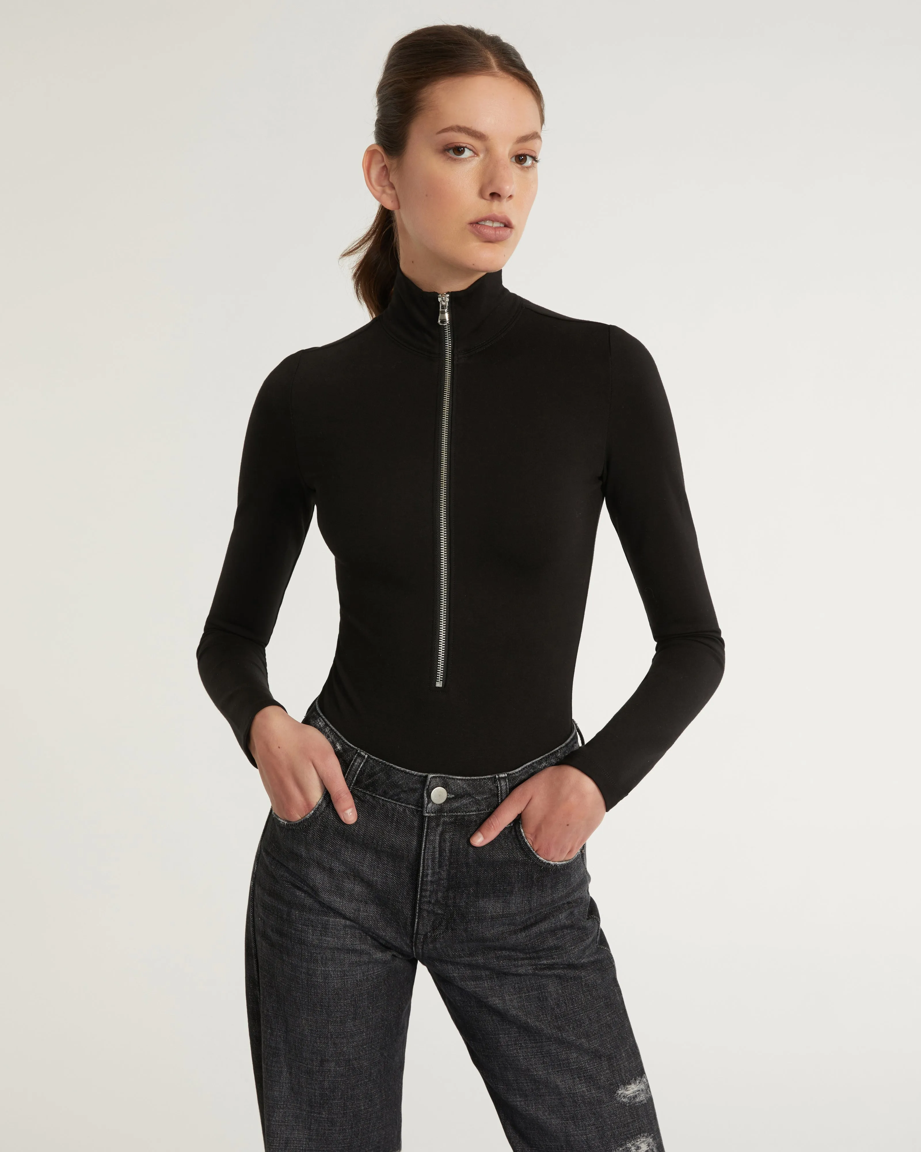 Zip Front Bodysuit